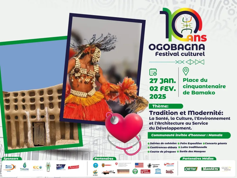 Affiche de la 10e édition du Festival Ogobagna