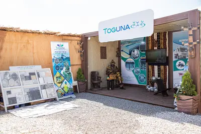 Stand du Groupe Toguna a la foire-exposition du festival